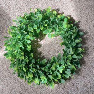 Faux Boxwood Wreath